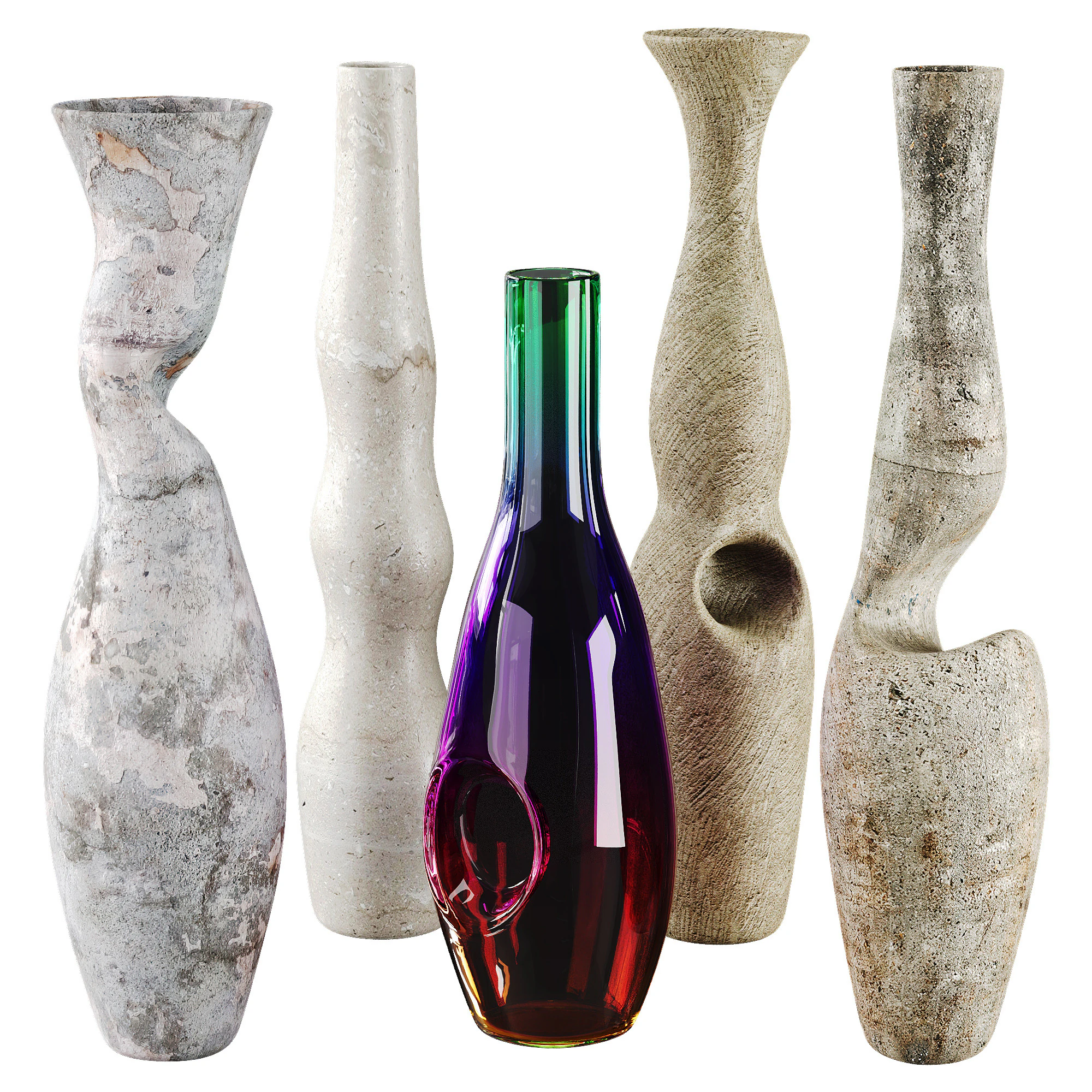 Vase 3D Model .c4d .max .obj .3ds .fbx .stl .blend 