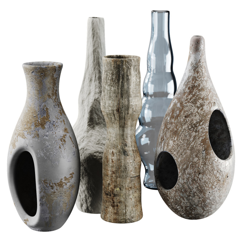 Vase 3D Model .c4d .max .obj .3ds .fbx .stl .blend 