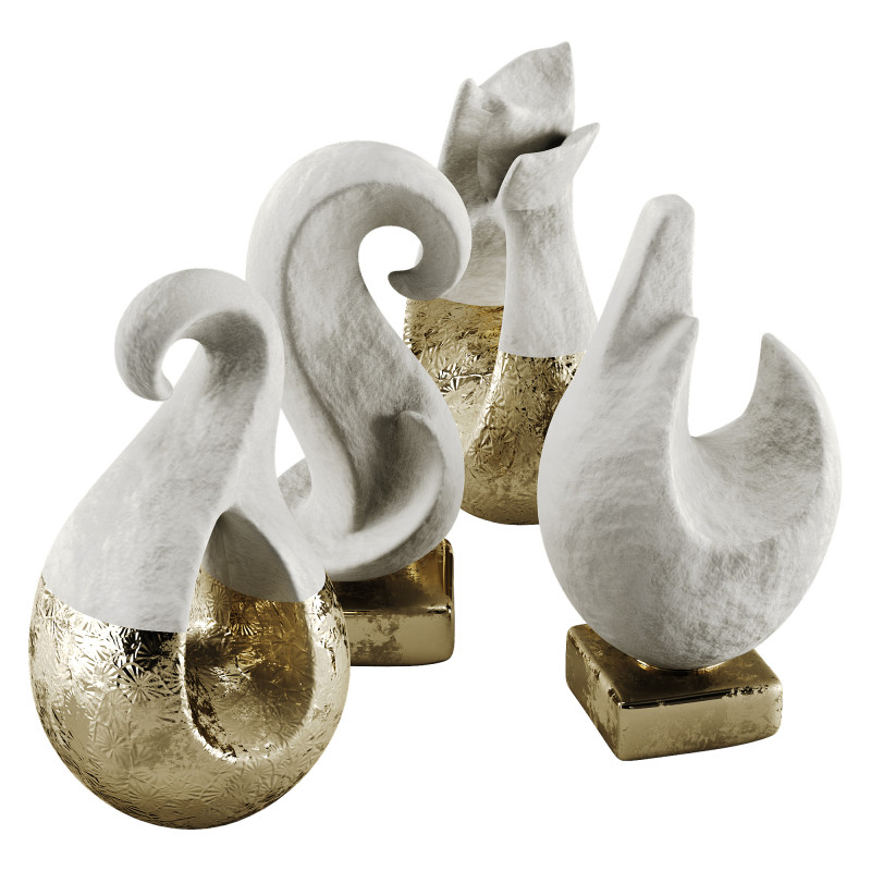 Decor statue 3D Model .c4d .max .obj .3ds .fbx .stl .blend 