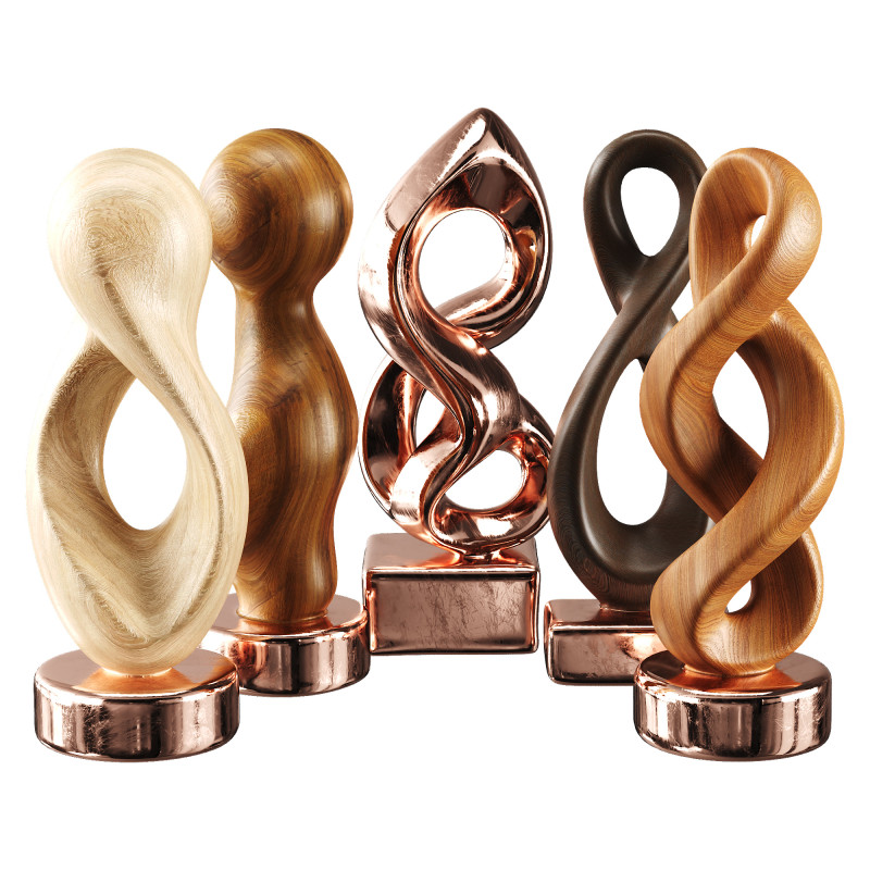 Abstract Sculpture 3D Model .c4d .max .obj .3ds .fbx .stl .blend 