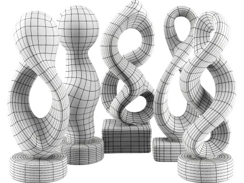 Scultura astratta Modello 3D