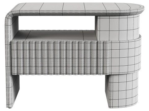 Table de chevet &agrave; cl&eacute; de piano Modèle 3D