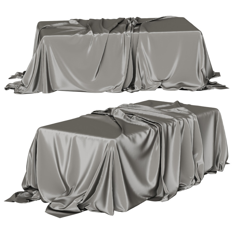 Tablecloth with folds 3Dモデル .c4d .max .obj .3ds .fbx .stl .blend