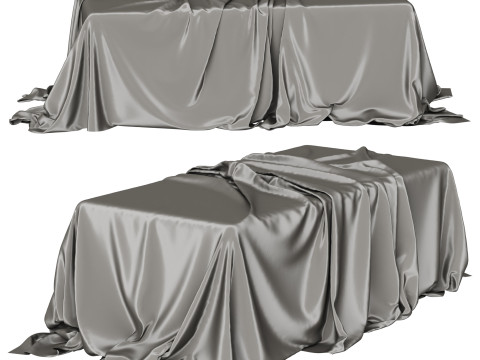 Tablecloth with folds 3D Model