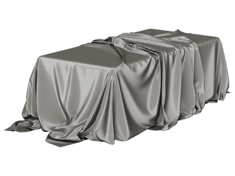 Tablecloth with folds 3Dモデル