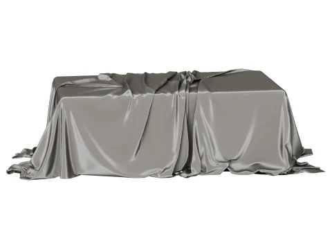 Tablecloth with folds 3D Model