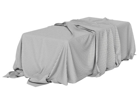 Tablecloth with folds 3Dモデル