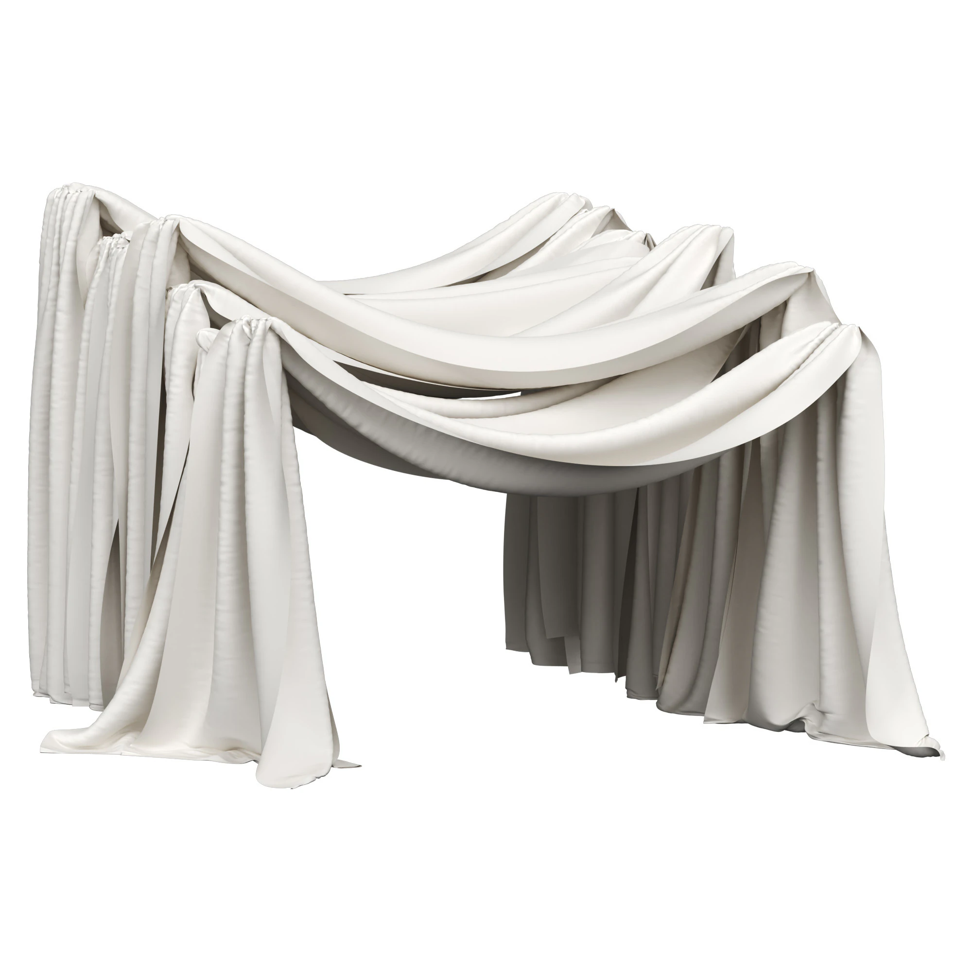 Drapery 3D Model .c4d .max .obj .3ds .fbx .stl .blend 