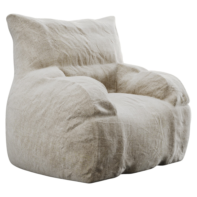 Bean Bag 3D Model .c4d .max .obj .3ds .fbx .stl .blend
