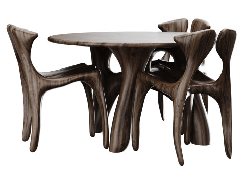 Table chair 3D 모델