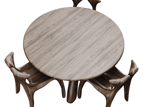 Table chair 3D 모델