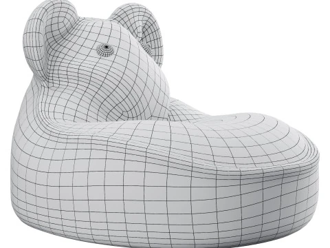 Saco de feij&atilde;o Modelo 3D