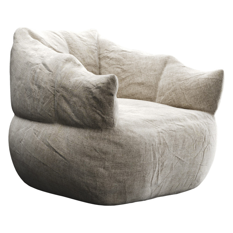 Bean Bag 3D Model .c4d .max .obj .3ds .fbx .stl .blend 