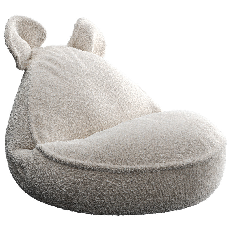 Bean Bag 3D Model .c4d .max .obj .3ds .fbx .stl .blend
