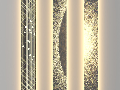 Luz sem moldura Modelo 3D