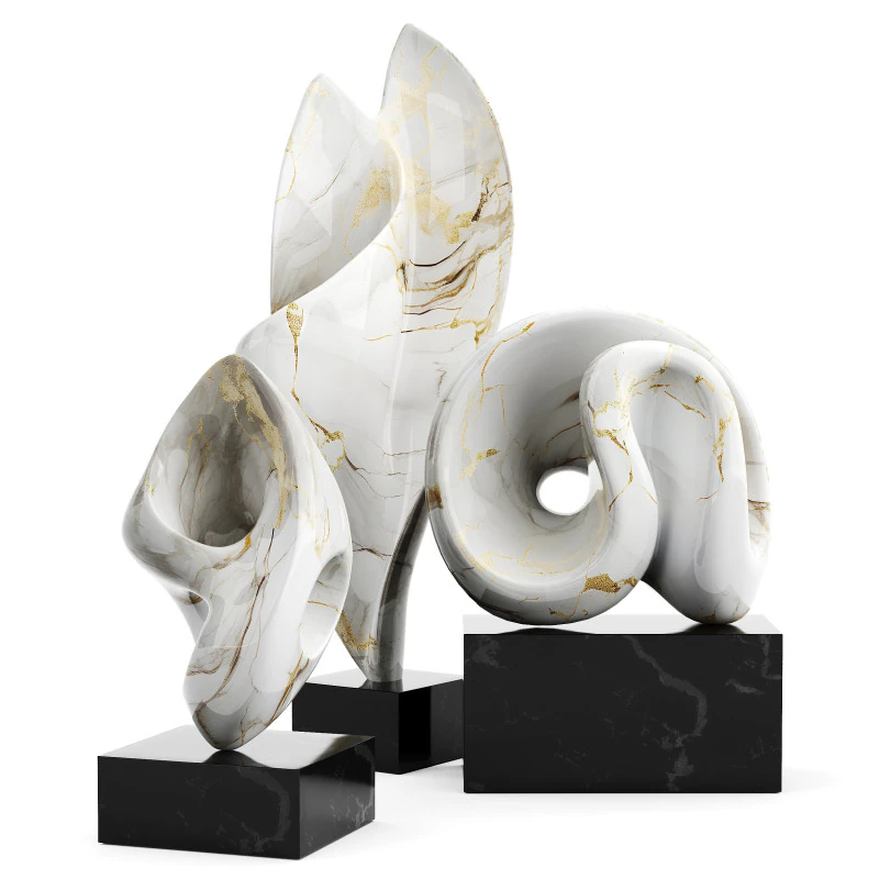 Scultura astratta di Jan Vogel Poel Modello 3D .c4d .max .obj .3ds .fbx .stl .blend 