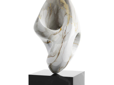 Scultura astratta di Jan Vogel Poel Modello 3D