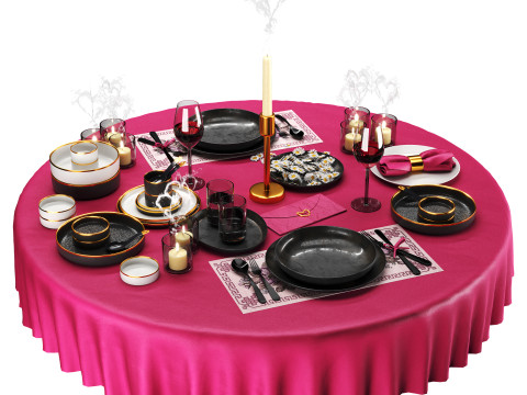 Обеденный набор 3D Модель