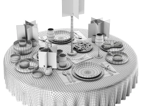 Set da pranzo Modello 3D
