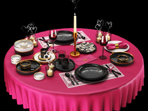 Set da pranzo Modello 3D