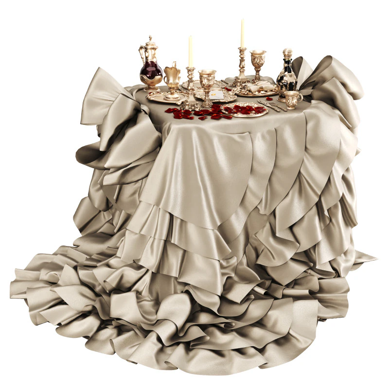 餐桌套装 3D 模型 .c4d .max .obj .3ds .fbx .stl .blend