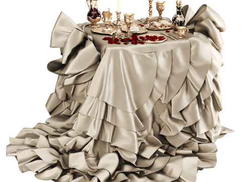 Обеденный набор 3D Модель