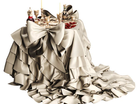 餐桌套装 3D 模型