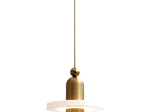 Alabaster Comet Pendant Lamp 3D Model