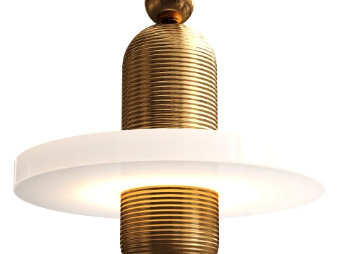 Alabaster Comet Pendant Lamp 3D Model