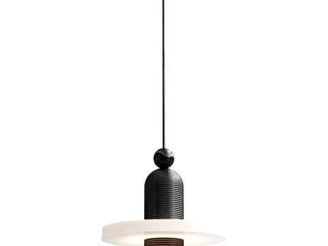 Alabaster Comet Pendant Lamp 3D Model