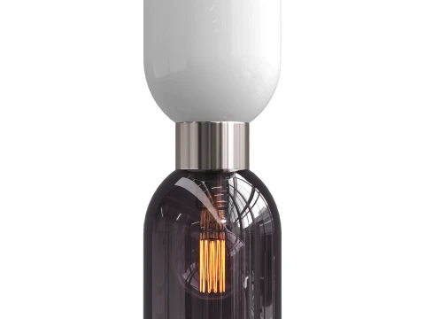 Pendant light with a glass shade 3D Model