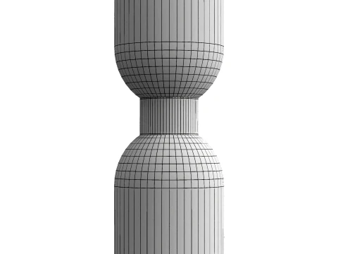 Pendant light with a glass shade 3D Model