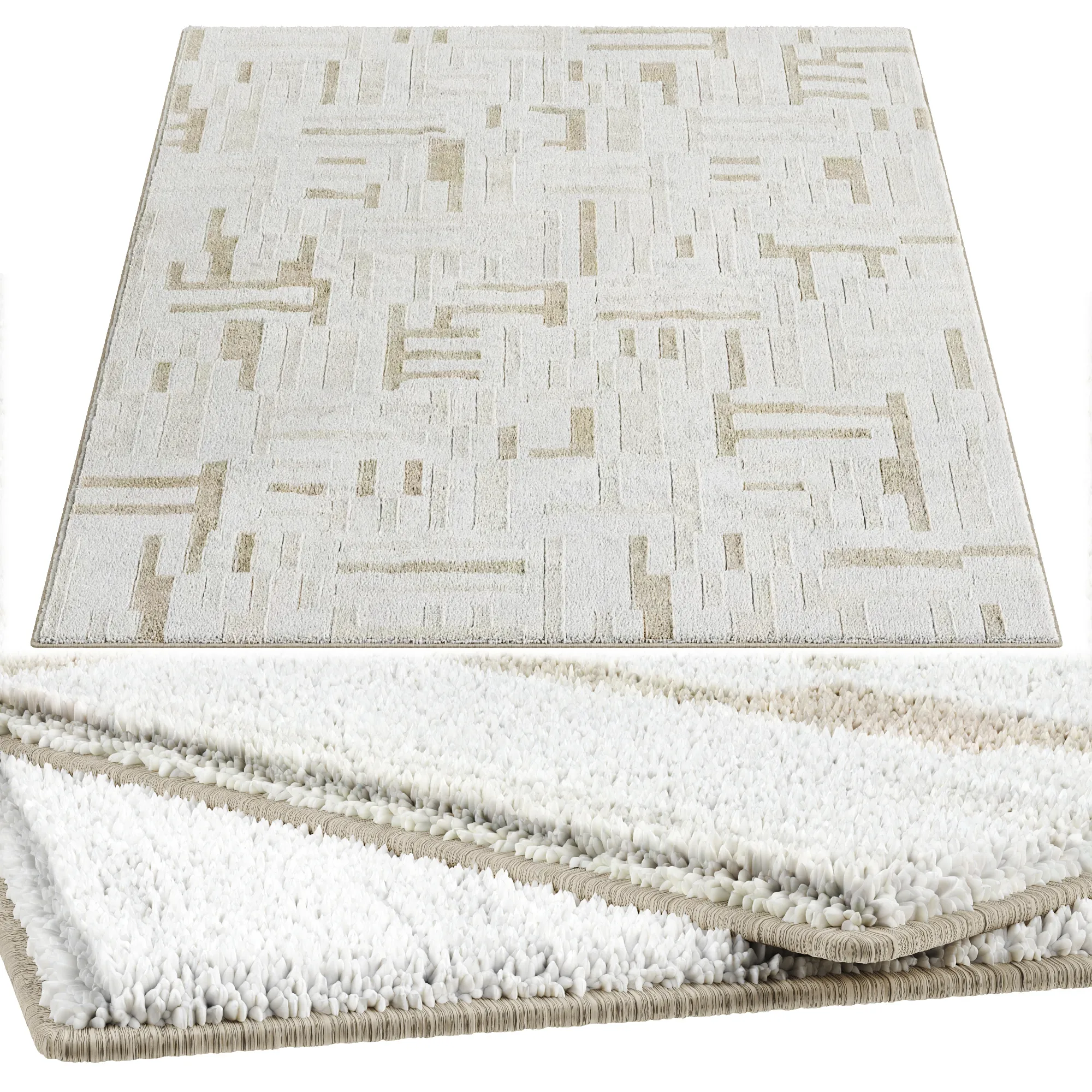 Carpet Art for Interior 40 3D Model .c4d .max .obj .3ds .fbx .stl .blend 