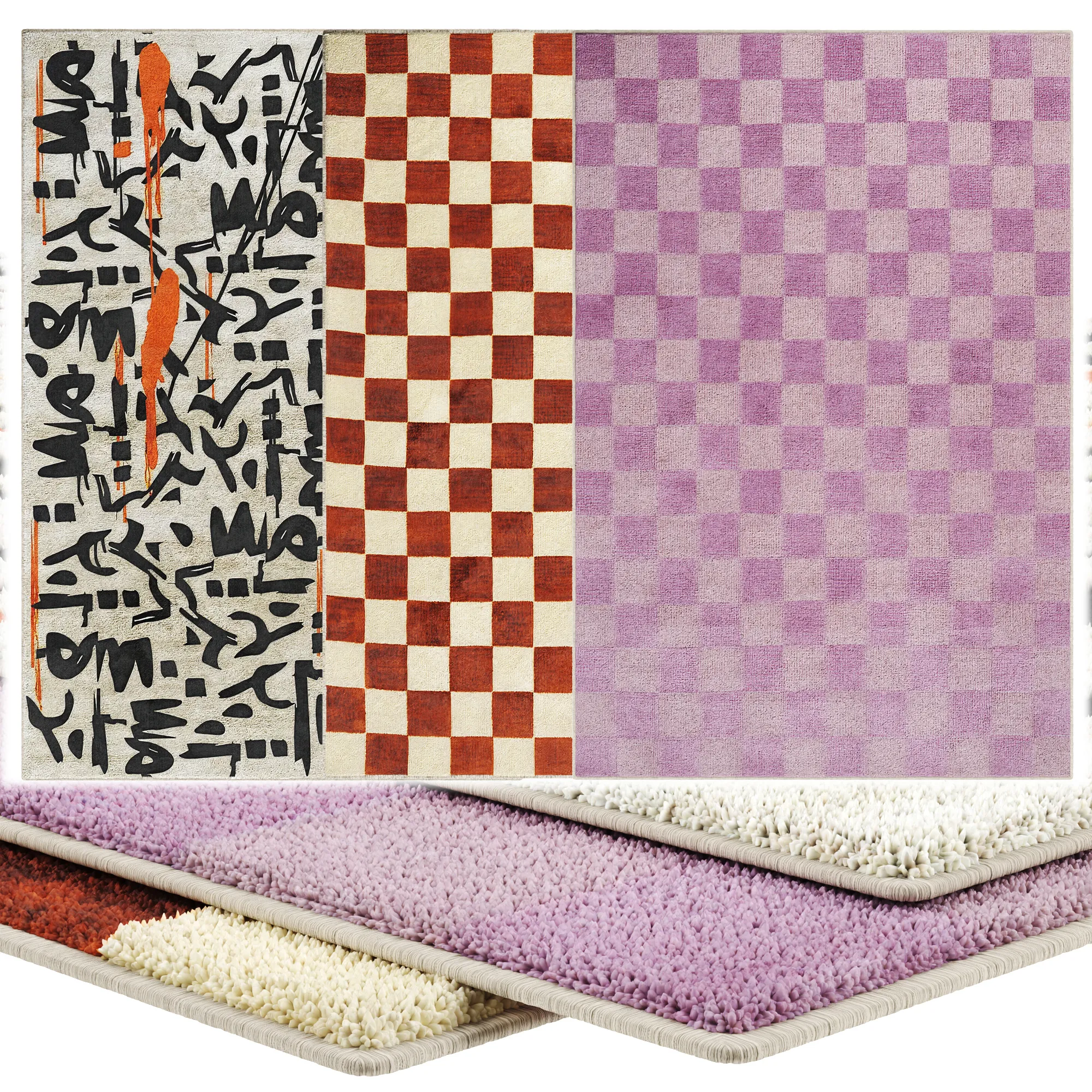 Carpet Art for Interior 45 3D Model .c4d .max .obj .3ds .fbx .stl .blend