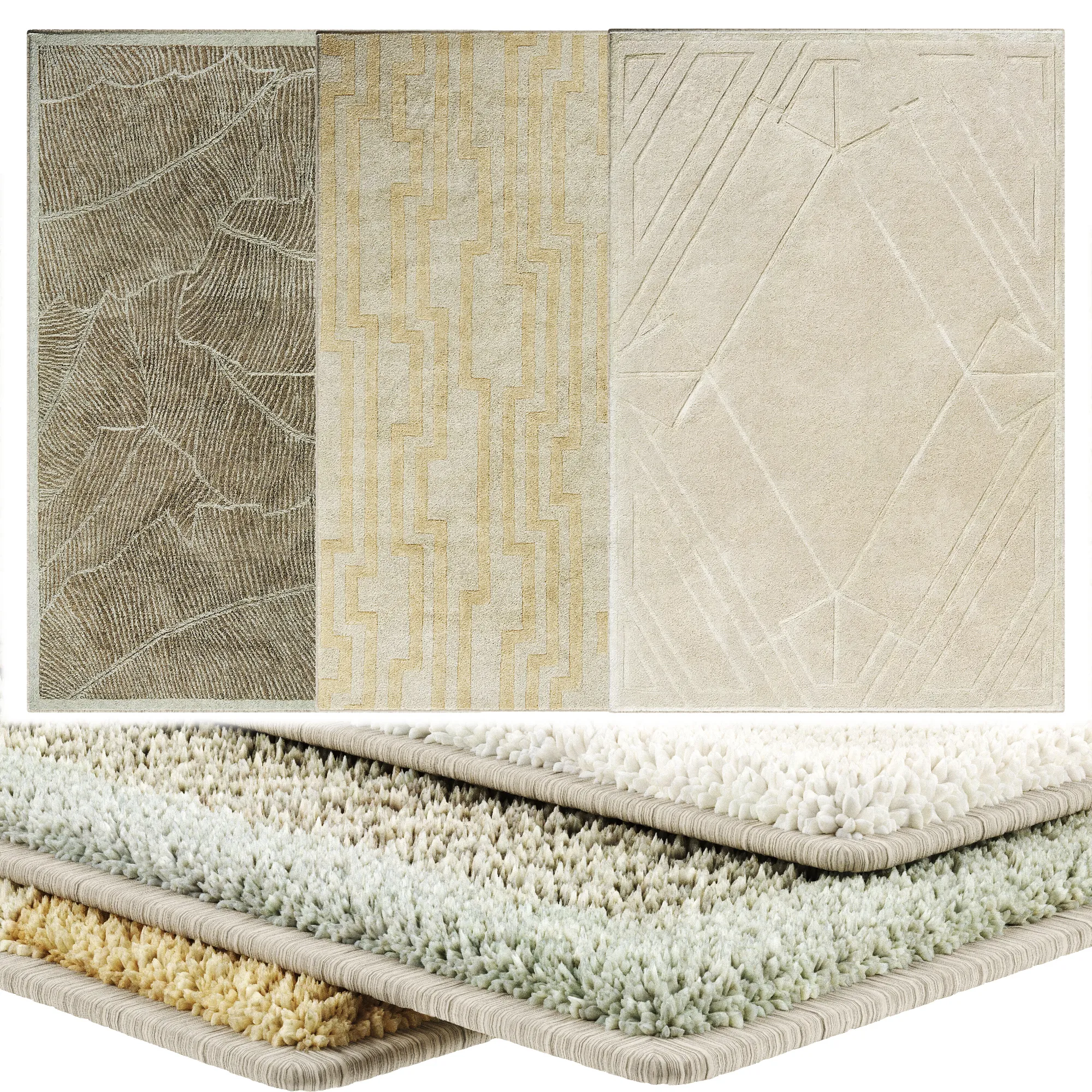 Carpet Art for Interior 46 3D Model .c4d .max .obj .3ds .fbx .stl .blend 