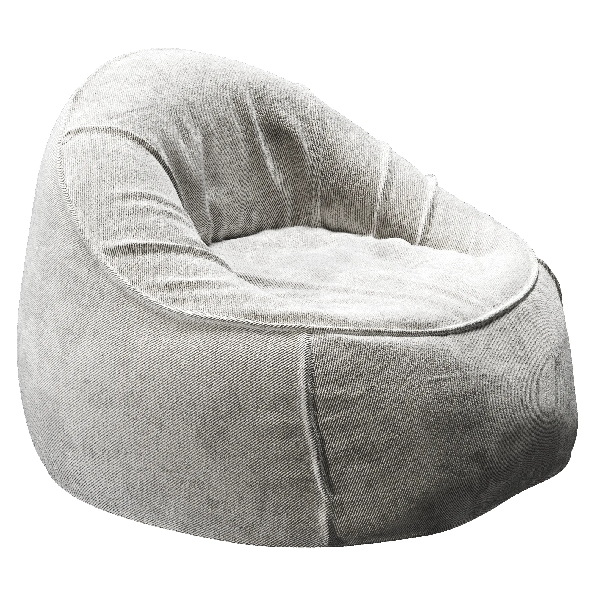 Bean Bag 3D Model .c4d .max .obj .3ds .fbx .stl .blend 