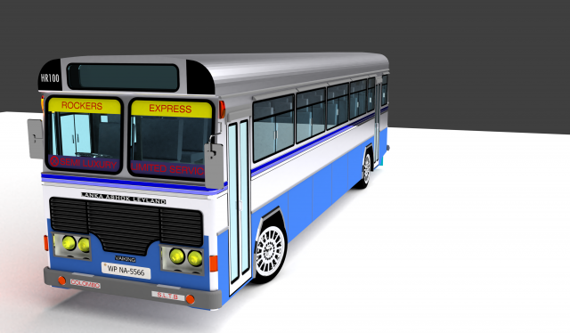 leyland bus 3D Model .c4d .max .obj .3ds .fbx .stl .blend 