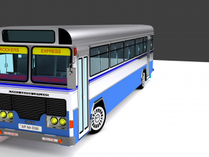 leyland bus 3D Model