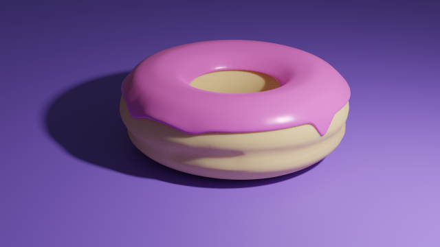 ponchik razukrashennyy 3D Model .c4d .max .obj .3ds .fbx .stl .blend