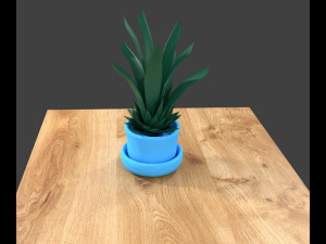 zelen v gorshochke Modelo 3D