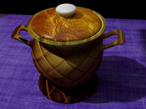 glinyanyy gorshok Modello 3D