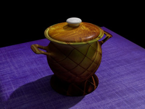 glinyanyy gorshok Modello 3D