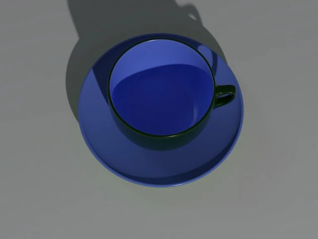 कप और तश्तरी 3D मॉडल .c4d .max .obj .3ds .fbx .stl .blend 