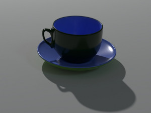 cup and saucer 3D 모델