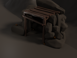 gold mine 3D 模型