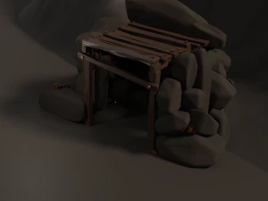 gold mine 3D Model