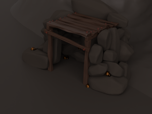 gold mine 3D 模型