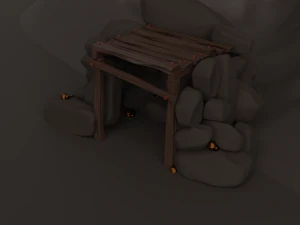 gold mine 3D Model