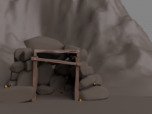 gold mine 3D 模型