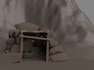 gold mine 3D Model